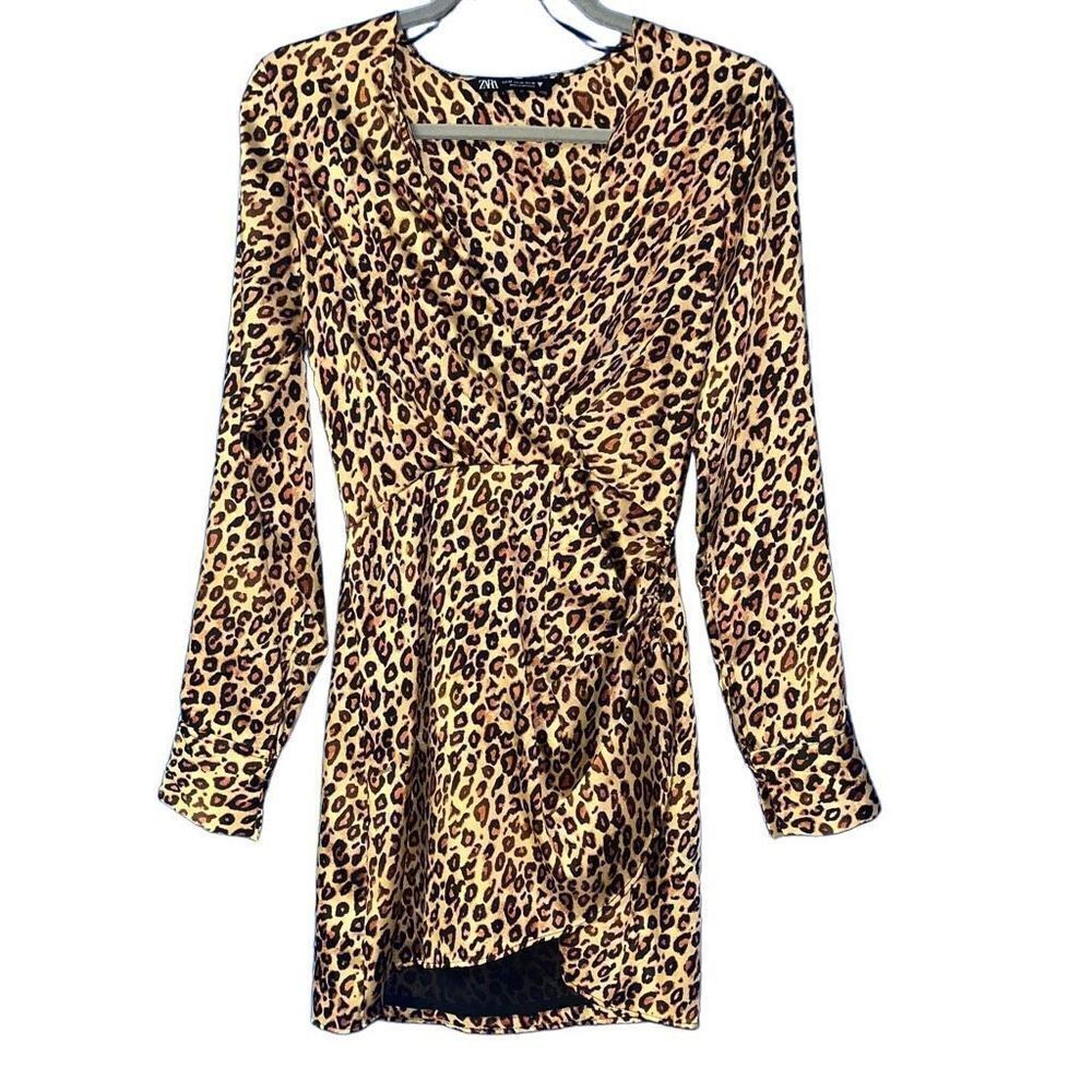 Zara animal print mini dress XS‎ - Picture 2 of 7